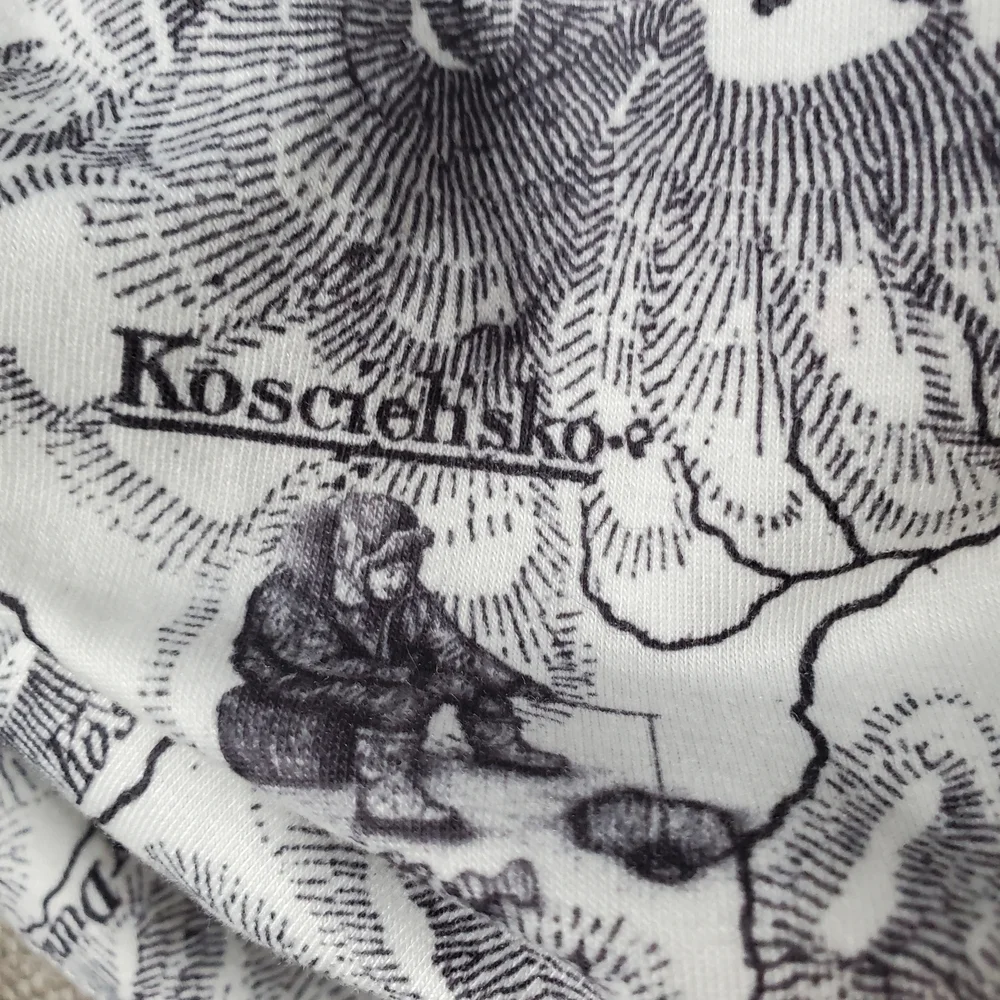 Black and White Map Print Neck Warmer/face Mask.